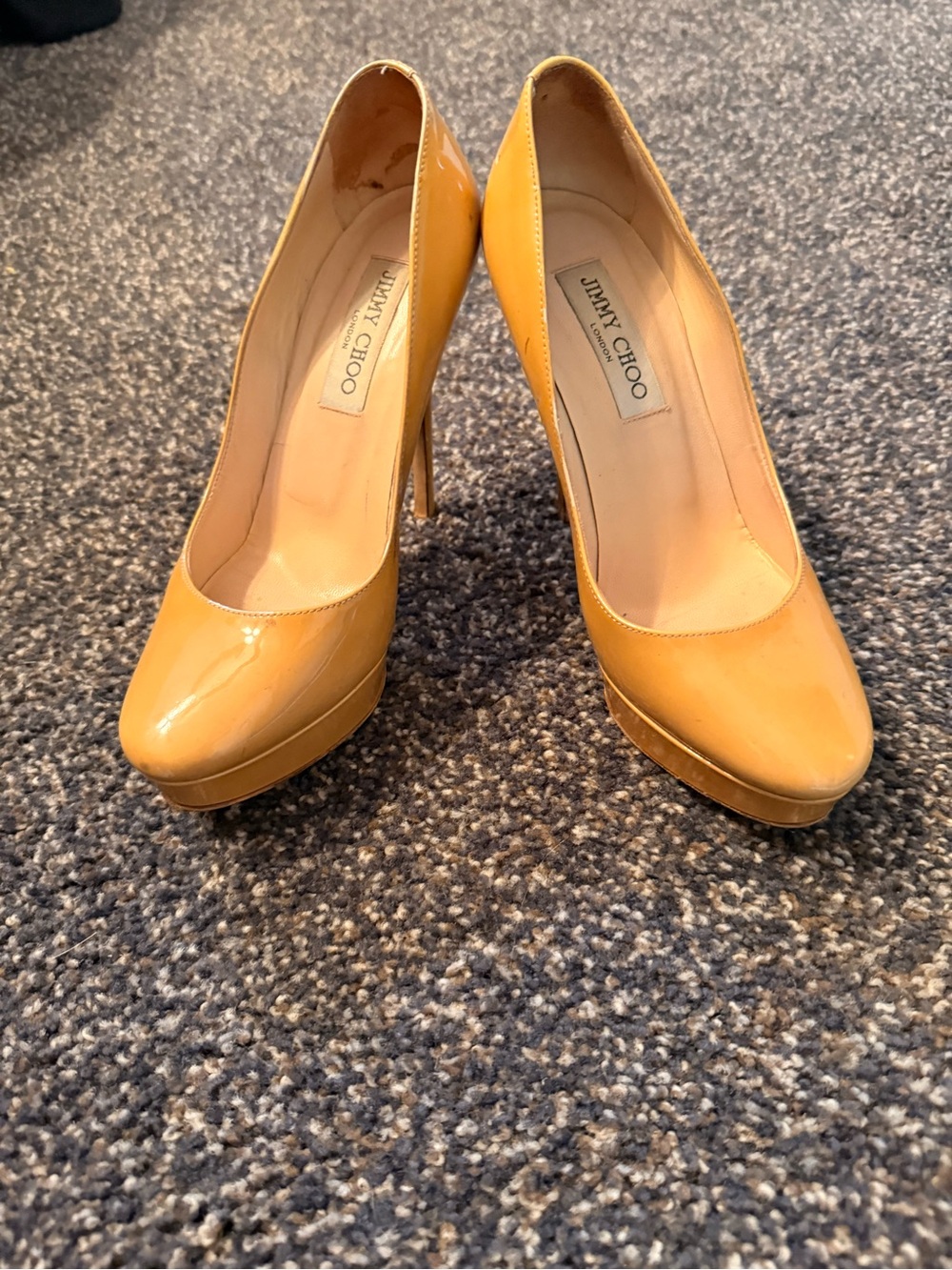 Jimmy Choo Women's Sand Patent Leather Pumps